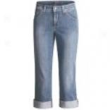 Cambio Rica Raw Denim Jeans - Roll-up (for Women)