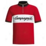 Campagnolo Retro Wool Cycling Jersey - Short Sleeve (for Men And Women)