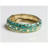 Cara Accessories 5/8??? Bangle - Enamel And Metal