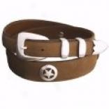 Chacon Western Calfskin Belt With Conchos (for Men)