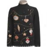 Christmas Mock Turtleneck Sweater (for Women)