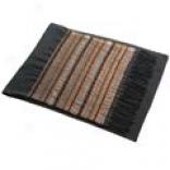 Collection Xiix Fringed Wool Scarf - Metallic Strips (for Women)