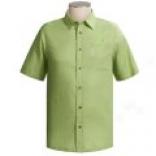 Columbia Sportawear Ocean Lake Shirt - Linen-cotton, Short Sleeve  (for Men)