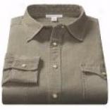 Community Antique Denim Western Sport Shirt - Long Sleeve (for Men)