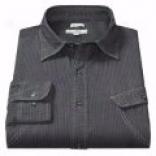 Commnity Dashed Even Stripe Sport Shirt - Long Sleeve (for Men)