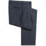 Corbin Wool Dress Pants - Pleated Front (for Men)