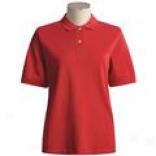 Cotton Polo Shirt - Short Sleeve (for Women)