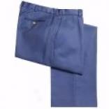 Cotton Twill Dress Pants - Flat Come before (for Men)