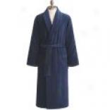 Courtney And Brooks Cotton Terry Shawl Neck Bath Gown (for Men And Women)
