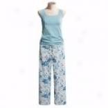 Crabtree And Evelyn Heavenly Livid Bralette And Pants Pajamas (for Women)