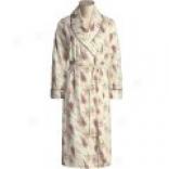 Crabtree And Evelyn Rosa Tea-length Robe - Turkish Cotton (for Women)