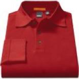 Cullen Cotton Piqe Polo Shirt - Long Sleeve (for Men)