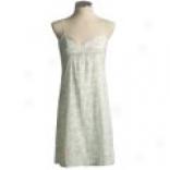 Damask England Cotton-wool Saffron Nightgown - Sleeveless (foor Women)