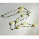 David Aubrey Chain Necklace - Yellow Flower Jade