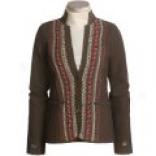 David Brooks Embroidered Jacket - Boiled Wool (for Women)