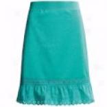 David Brooks French Terry Skirt - Eyelet Lace Trim (for Women)