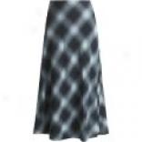 David Books Ombbre Plaid Wool Skirt (for Women)