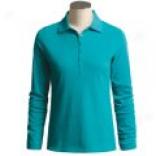 David Brooks Pique Polo Shirt - Long Sleeve (On account of Women)