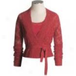 David Brooks Silk-wool Sweater - Long Bell Sleeve (for Women)