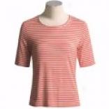 David Brooks Striped Shirt - Elbow Sleeve (for Women)