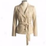 David Meister Frosted Paneled Jacket - Stretch Linen (for Women)