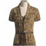 David Meister Silk Floral Jacket - Short Sleeve (foor Women)