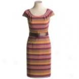 David Meister Vivid Stripe Dress - Short Sleeve (for Women)