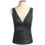 Donna Ricco Collection Double-v Sequined Tank Top (for Women)