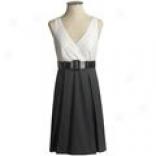 Ellen Trzcy Pleated Poplin Dress - Sleeveless (for Women)