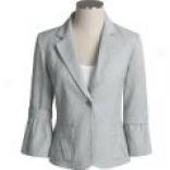 Eye Jacquard Jacket With Bell Sleeves (for Women)