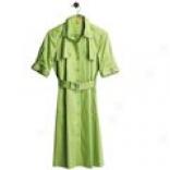 Sight Stretch Cotton Belted Dress - Short Sleeve (for Women)