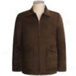 Faux Shearling Car Coat - Polyester (for Men)