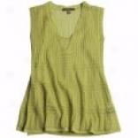 Fever Pointelle Babydoll Shirt - Sleeveless (for Women)