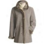 Fjall Double-faced Wool Jacket With Faux Fur Trim (for Women)