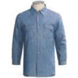 Fleece-lined Denim Shirt - Long Sleeve (for Men)