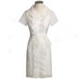 Flores Amd Flores Valentino Solk Chiffon Dress - Short Sleeve (for Women)