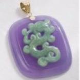 Gemstar Purple-jade Dragon Pendant