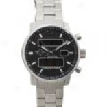 Gevril Gv2 Anaspace Anadigit Chronograph Watch In the opinion of Stainless Steel Band (for Men)