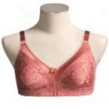 Glamorise 1810 Floral Jacquard Bra - Wireless, A-b Cup( for Women)