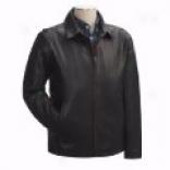 Golden Bear Distressed Leather Jacket - Insulated (for Men)