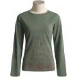 Gramicci Leaf Gradient Evergreen T-shirt - Long Sleeve (for Women)
