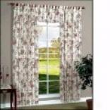 Habitat Cabbage Rose Tab-top Curtain Panel - Insulated, Paired, 80x84