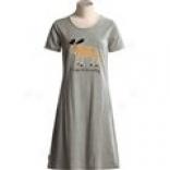 Hatley Nightshirt With Applique - Short Sleeve (for Women)