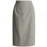 Hawksley And Wight Worsted Wool Slim Skirt - Mini-houndstooth (for Women)