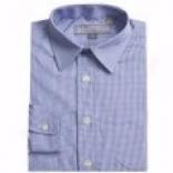 Hickey Freeman Micro Gingham Dress Shirt - Long Sleeve (for Boys)