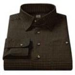 Ike Behar Twill Sport Shirt - Italian Cotton, Long Sleeve (for Men)