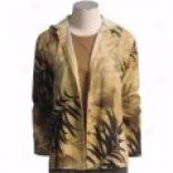 Ips Desert Palm Jacket - Crinkle Linen (for Women)