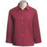 Ios Infinity Easy Crop Shirt - Linen-rayon, ??  Sleeve (for Women)