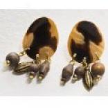 Iow Lina Coconut Earrings - Beads, Shells