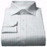 Isaia Check Dress Shirt - Long Sleeve  (for Men)